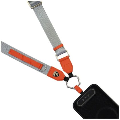 Lamborghini D1 Ιμάντας Crossbody, Νάιλον, Πορτοκαλί