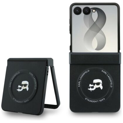 Karl Lagerfeld Karl & Choupette Pins - θήκη για Samsung Galaxy Z Flip8 - Μαύρο