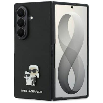 Karl Lagerfeld Saffiano Karl&Choupette Pin - θήκη για Samsung Galaxy Z Fold8 Ultra - Μαύρο