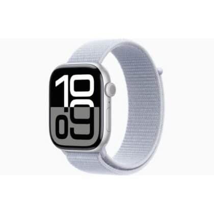 Apple Watch Series 10 GPS + Cellular 46mm, Jet Black Alu Case, Black Sport Loop EU, MWY53Q