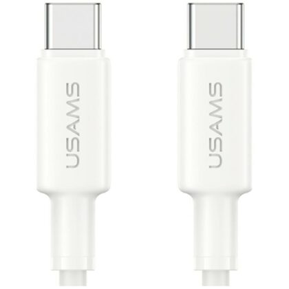 Usams U90 Καλώδιο USB-C σε USB-C 60W, Λευκό