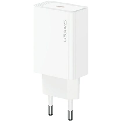 Usams T69 Φορτιστής Τοίχου 30W USB-C, Λευκό