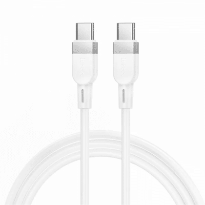 Hoco X109 Καλώδιο USB-C σε USB-C 60W 3A 1m, Λευκό