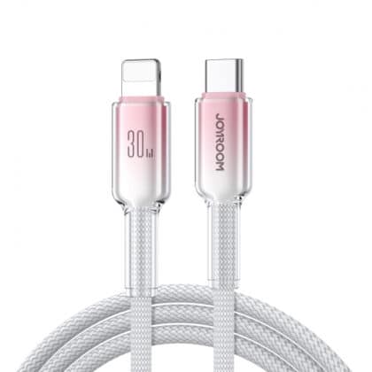 Joyroom S-A42 Καλώδιο USB-C σε Lightning 30W 3A 1.2m, Λευκό
