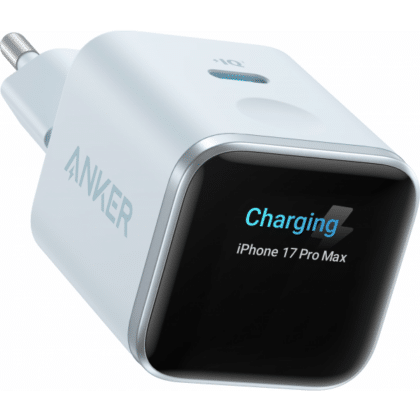 Anker A121DG31 Nano Display Φορτιστής Τοίχου 45W 1 x USB-C, Μπλε