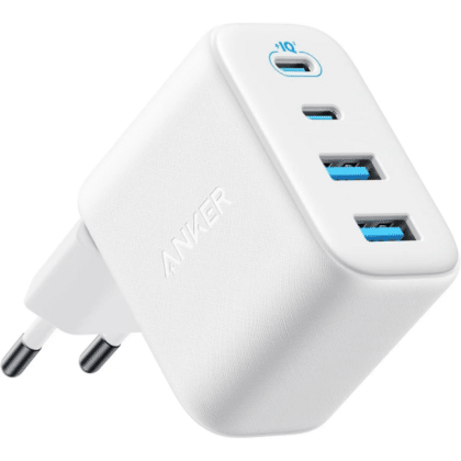 Anker Zolo Φορτιστής Τοίχου 50W 3A, 2 x USB-A, 2 x USB-C, Λευκός