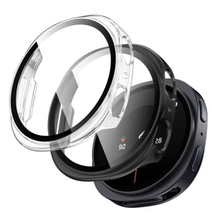 TECH-PROTECT Defense Θήκη 2-Pack για Samsung Galaxy Watch 8 / 9 (44 mm), Μαύρο Ματ & Διάφανο