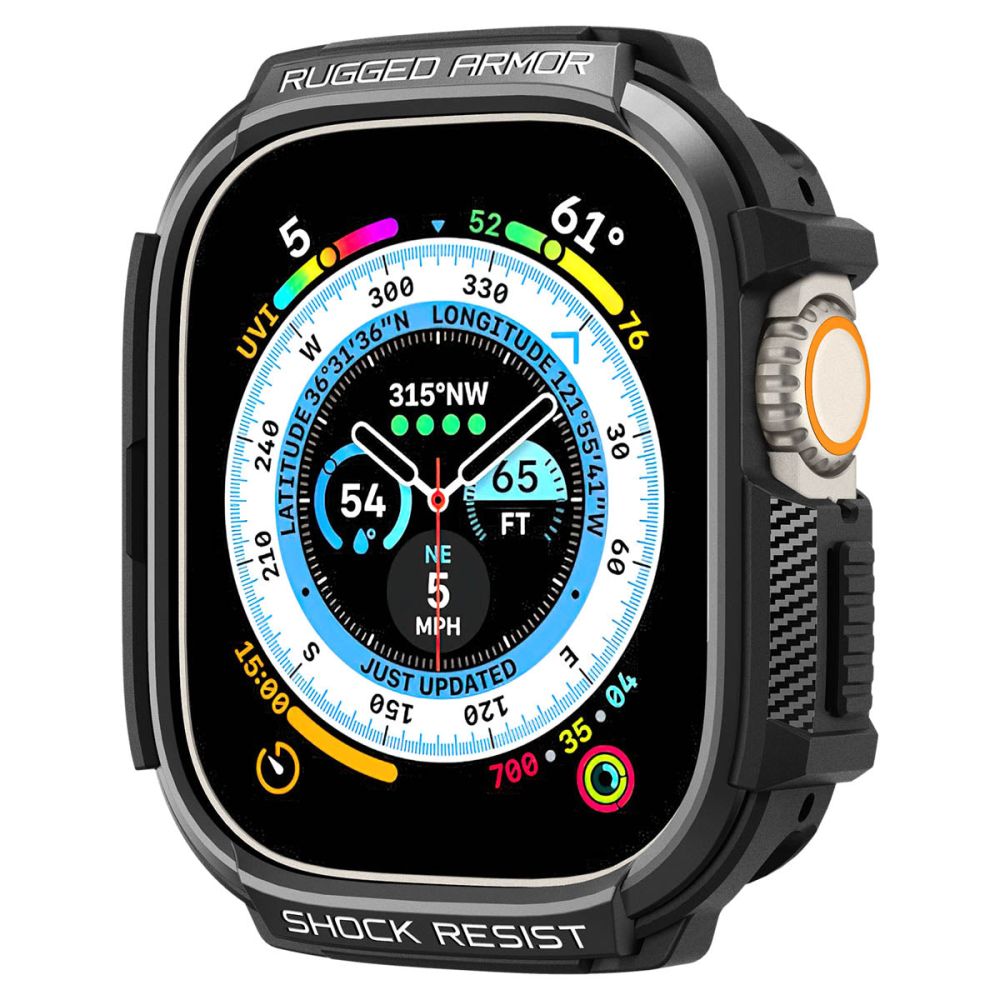 Spigen Rugged Armor Apple Watch Ultra 1 / 2 / 3 / 4 (49 mm) Μαύρο Ματ - Image 2