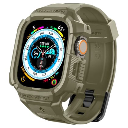 Spigen Rugged Armor Pro Λουράκι για Apple Watch Ultra 1 / 2 / 3 / 4 (49 mm), Vintage Khaki