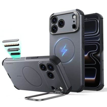 ESR Cyber Tough Kickstand MagSafe - θήκη για Apple iPhone 17 Pro Max / 18 Pro Max - Γκρι
