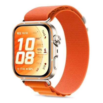 TECH-PROTECT Nylon Pro Λουράκι Smartwatch για Huawei Watch FIT 3 / 4 / 4 Pro / 5 / 5 Pro, Πορτοκαλί