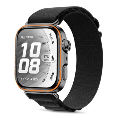TECH-PROTECT Nylon Pro Λουράκι Smartwatch για Huawei Watch FIT 3 / 4 / 4 Pro / 5 / 5 Pro, Μαύρο