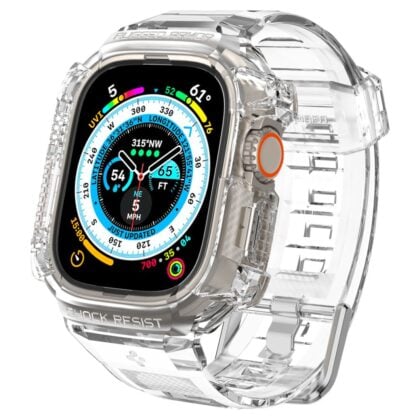 Spigen Rugged Armor Pro Λουράκι για Apple Watch Ultra 1 / 2 / 3 / 4 (49 mm), Crystal Clear