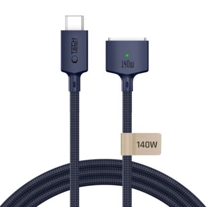 Tech-Protect MMC01 Ultraboost μαγνητικό καλώδιο MacBook USB-C σε MagSafe 3 140W 300cm Midnight Blue