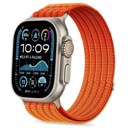 TECH-PROTECT Nylon Sport Λουράκι Apple Watch 8/9/10/11/12/SE/Ultra (44/45/46/49 mm), Πορτοκαλί