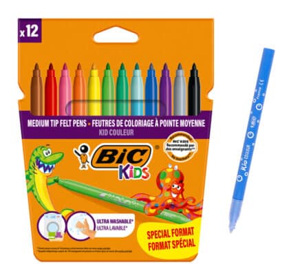 BIC Kid Couleur Σετ Μαρκαδόρων Ζωγραφικής 216010322, 12τμχ