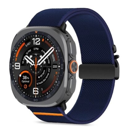 TECH-PROTECT Nylon Clasp Λουράκι Samsung Galaxy Watch Ultra 1 / 2 47 mm, Navy Blue