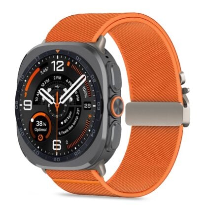 TECH-PROTECT Nylon Clasp Λουράκι Smartwatch για Samsung Galaxy Watch Ultra 1 / 2 (2024-2026), 47 mm, Πορτοκαλί