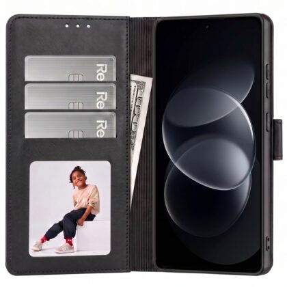 Μαύρη θήκη βιβλίο TECH-PROTECT Wallet για Xiaomi Redmi Note 17 Pro