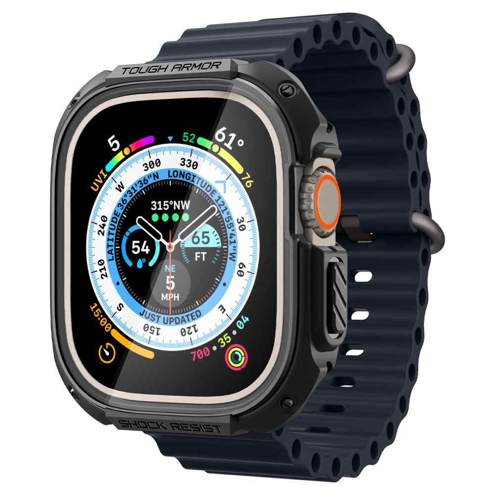 Spigen Tough Armor Apple Watch Ultra 1 / 2 / 3 / 4 (49 mm) Μαύρο - Image 2
