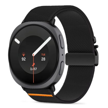 Tech-Protect Nylon Clasp Λουράκι Smartwatch για Samsung Galaxy Watch 8 / 9 / Classic (40 / 44 / 46 mm), Μαύρο