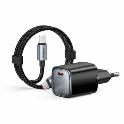 Mcdodo CH-4433 Φορτιστής Τοίχου Nano Series, Με Καλώδιο Type-C, 45W, Θύρα USB-C, 1.2m, Μαύρος