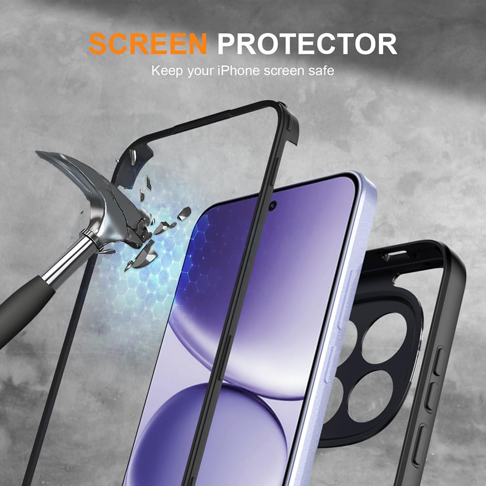 Techsuit - ColorVerse 360 Series + Προστατευτικό Οθόνης - Samsung Galaxy S26 FE - Μαύρο - Image 3
