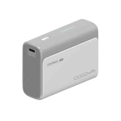 Cuktech - Power Bank PB100 (CUK0PB100DGR) - 10000mAh, 30W, USB-C, USB, Καλώδιο Type-C, Ένδειξη Φωτός, Μίνι Μέγεθος - Γκρι