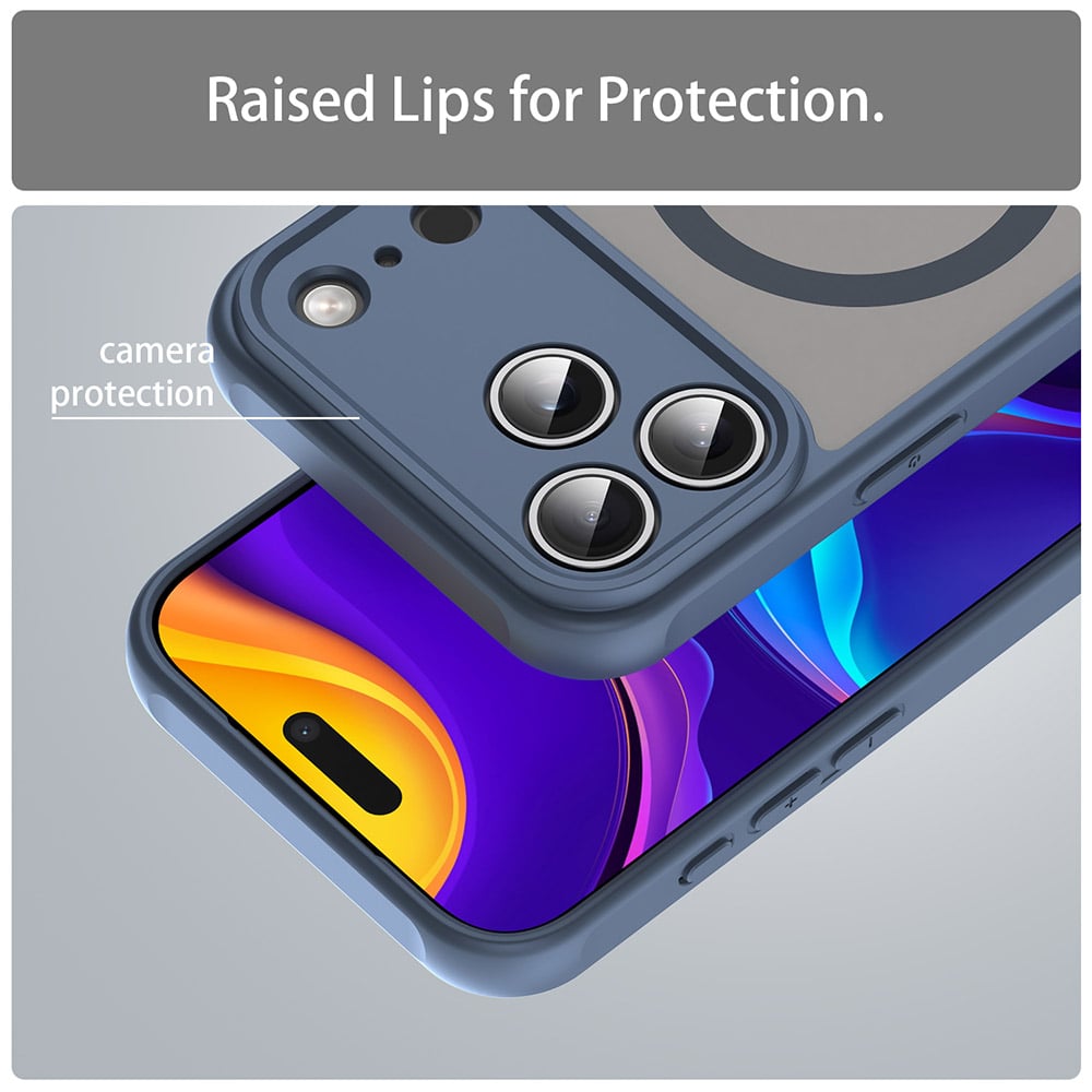 Techsuit HaloFrost II MagSafe iPhone 18 Pro Max / iPhone 17 Pro Max Navy Blue - Image 3