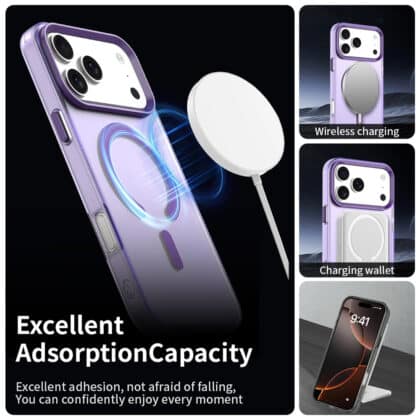 Μωβ θήκη Techsuit CandyCase με MagSafe για iPhone 17 Pro Max
