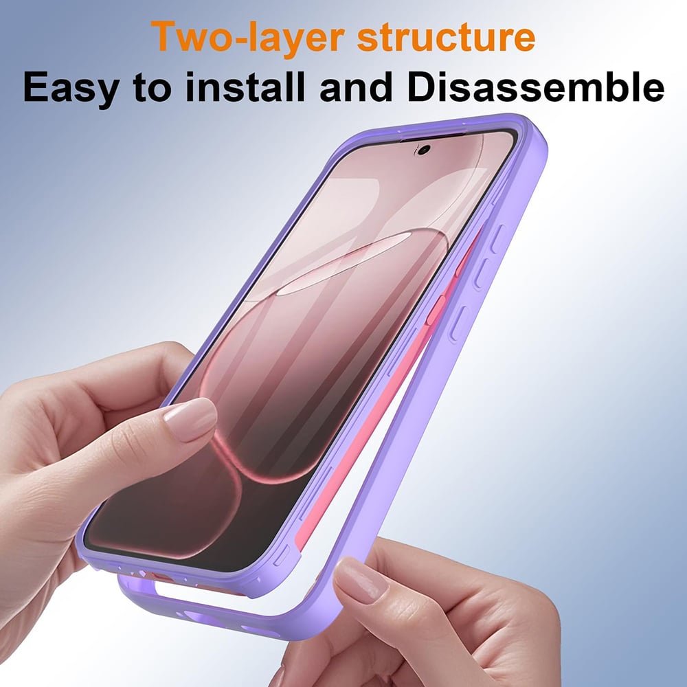 Techsuit - ColorVerse 360 Series + Προστατευτικό Οθόνης - Oppo Reno16 / Reno16 Pro - Μωβ - Image 5
