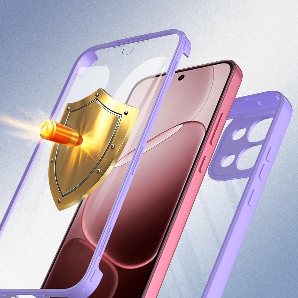 Techsuit - ColorVerse 360 Series + Προστατευτικό Οθόνης - Oppo Reno16 / Reno16 Pro - Μωβ - Image 3