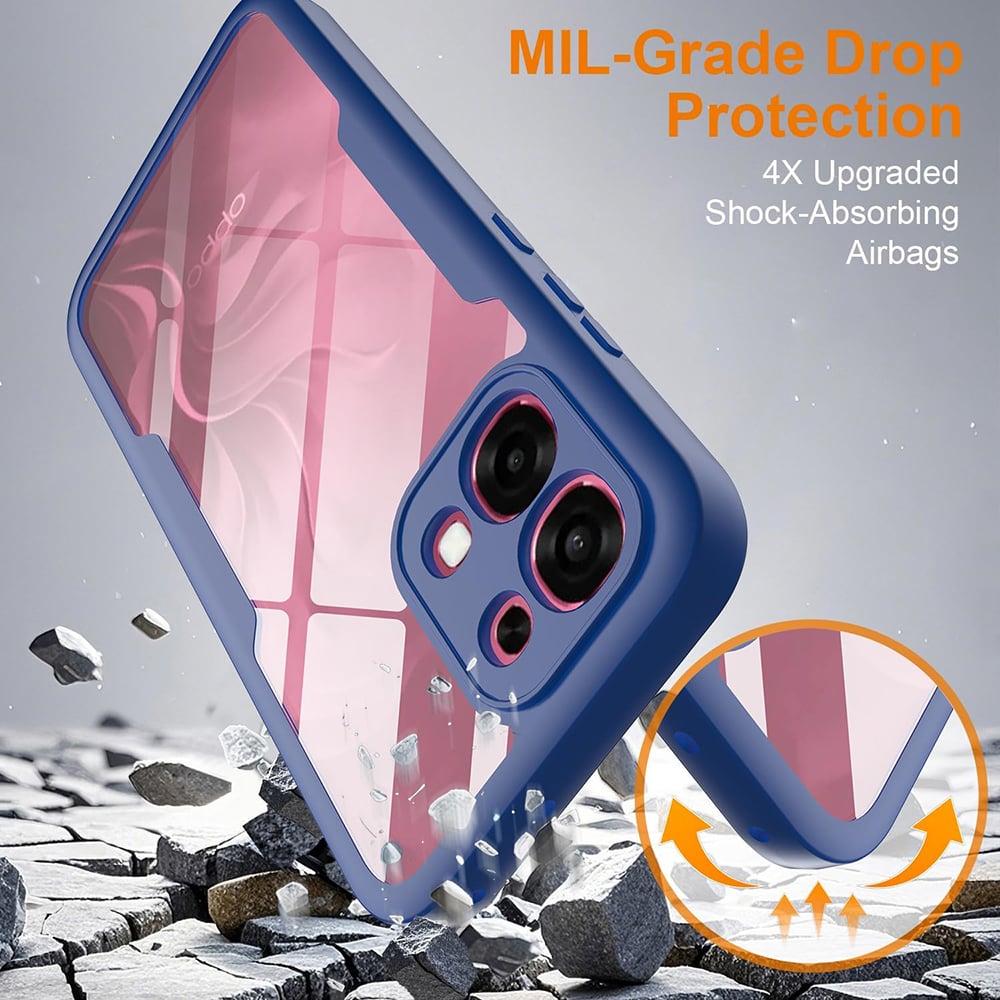 Techsuit - ColorVerse 360 Series + Προστατευτικό Οθόνης - Oppo Reno16 / Reno16 Pro - Μπλε - Image 4