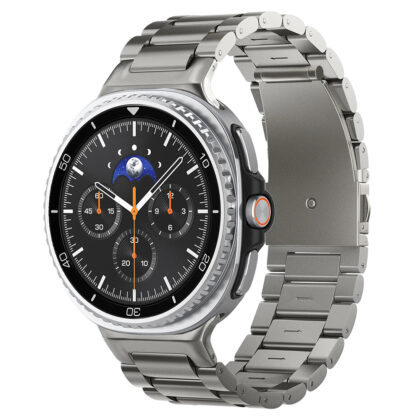 Spigen Modern Fit (AMP10122) Λουράκι για Samsung Galaxy Watch9/Watch8 (40mm/44mm)/Watch8 Classic, Φυσικό Τιτάνιο
