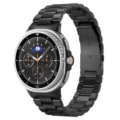 Spigen Modern Fit 316L (AMP11608) Λουράκι για Samsung Galaxy Watch9/Watch8 (40mm/44mm)/Watch8 Classic, Μαύρο