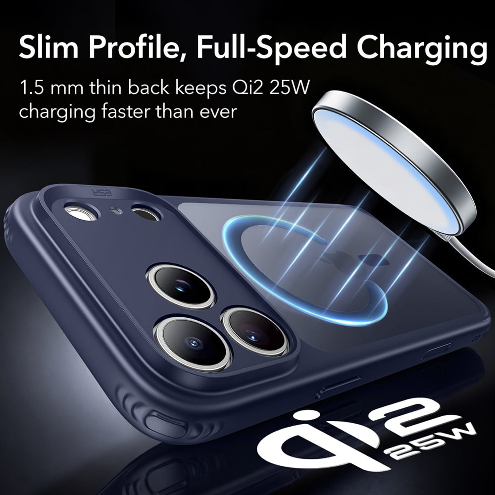 ESR Classic Hybrid HaloLock iPhone 18 Pro / iPhone 17 Pro μπλε ματ - Image 3
