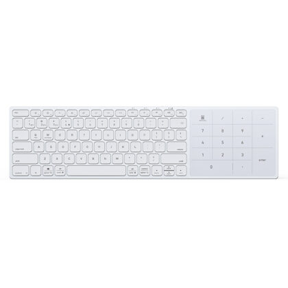Dux Ducis LK Series Ασύρματο Πληκτρολόγιο, Bluetooth 5.0, Universal, USB-C, 500mAh, Αγγλική Διάταξη, Λευκό
