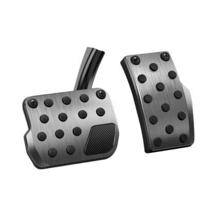 Spigen Stuttgart Καλύμματα Πεντάλ (ACP04510) για Tesla Model Y/3, Πλήρες Σετ, Κυρτά, Ανοξείδωτο Ατσάλι, με Λαστιχένιες Κουκκίδες, Ασημί