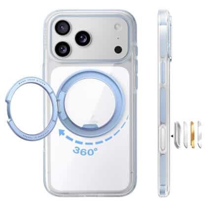 Torras Ostand O3 Light - θήκη για Apple iPhone 18 Pro / 17 Pro - Μπλε