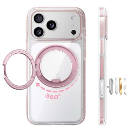 Torras Ostand O3 Light - θήκη για Apple iPhone 18 Pro Max / 17 Pro Max - Ροζ