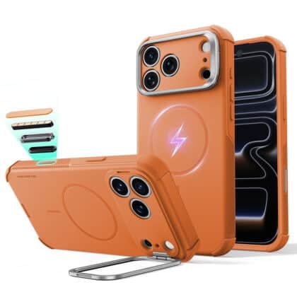 Πορτοκαλί θήκη ESR Cyber Armor Kickstand για Apple iPhone 18 Pro και 17 Pro