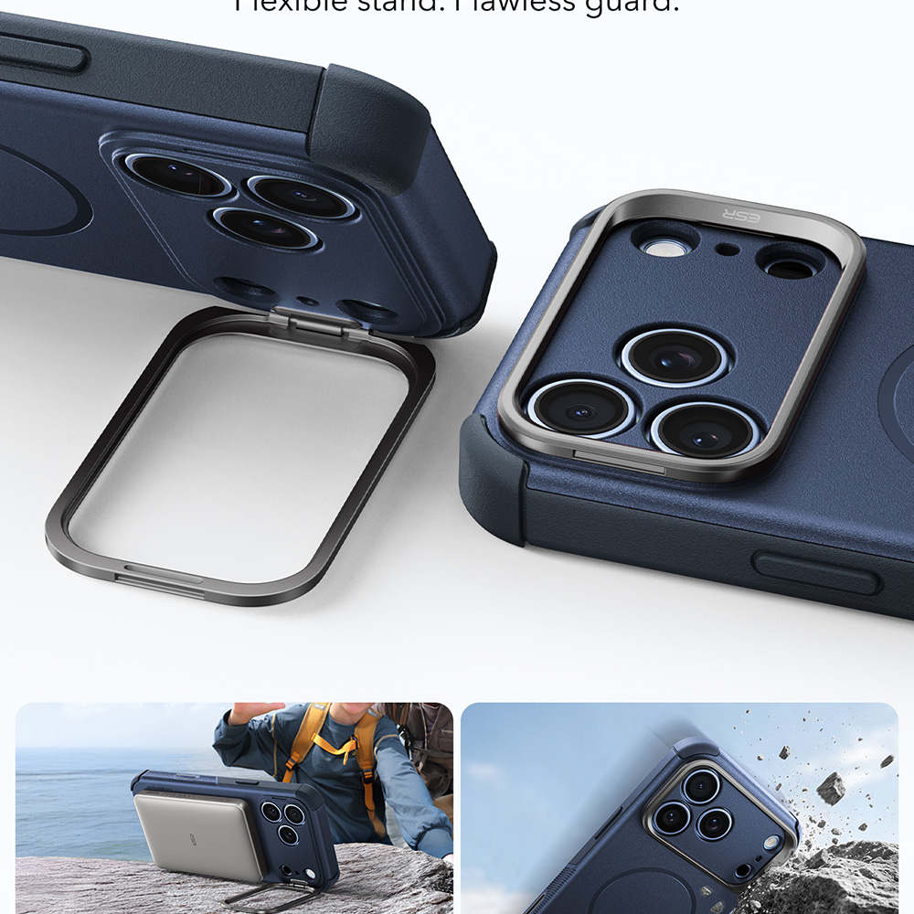 ESR - Cyber Armor με βάση στήριξης - iPhone 18 Pro Max / 17 Pro Max - Μπλε - Image 3