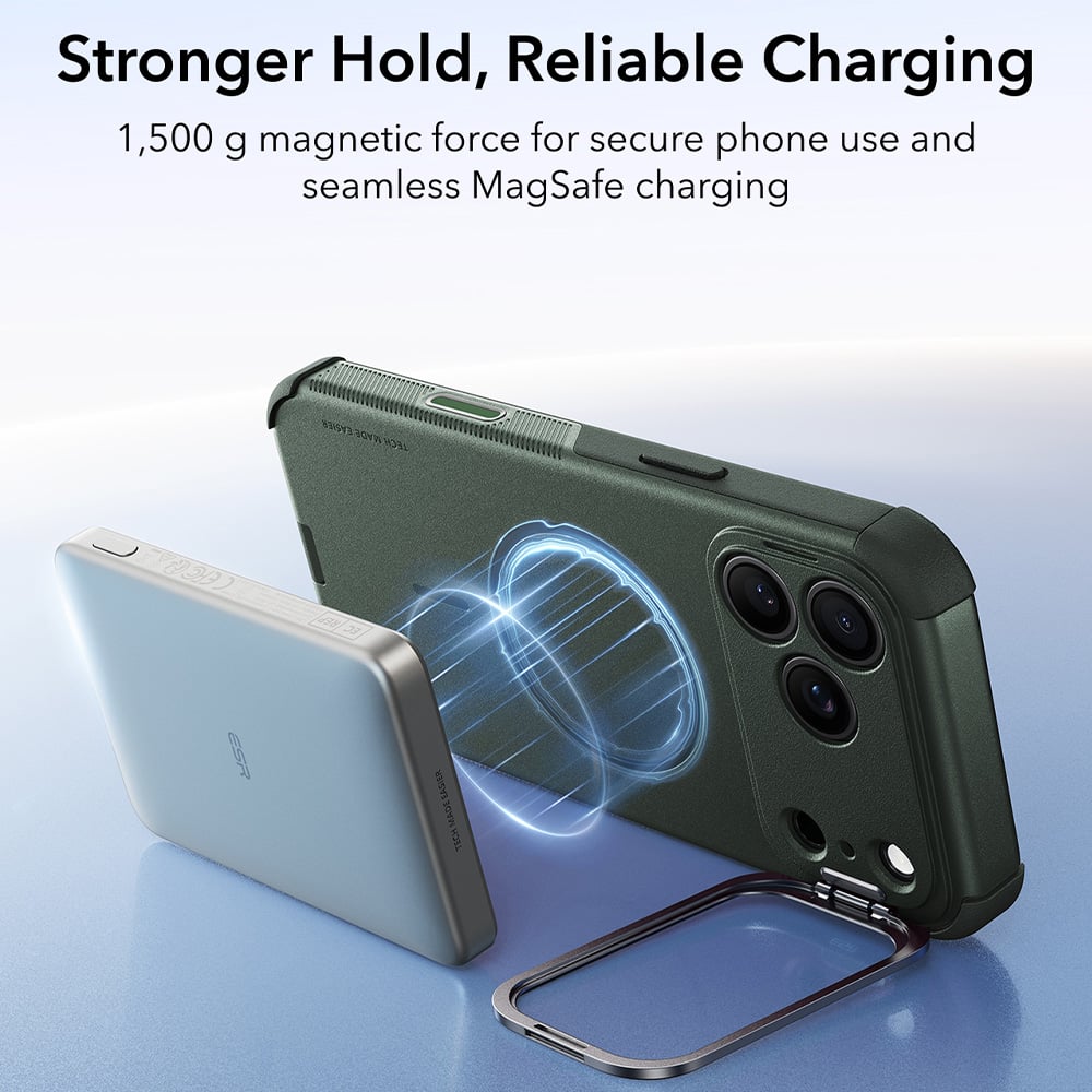 ESR Cyber Armor Kickstand iPhone 18 Pro Max / 17 Pro Max Ελαιόχρωμο - Image 2