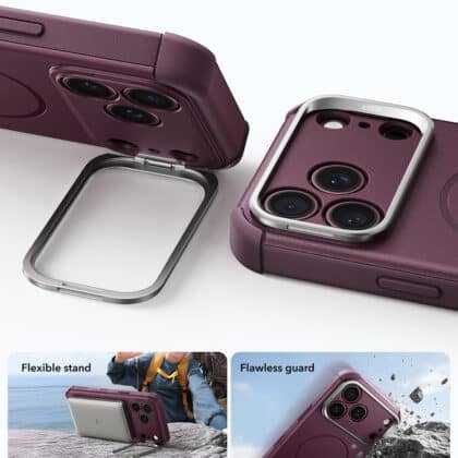 Κόκκινη θήκη ESR Cyber Armor Kickstand για iPhone 17 Pro Max και 18 Pro Max με βάση στήριξης
