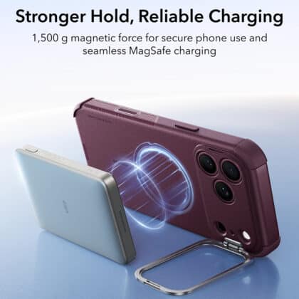 Κόκκινη θήκη ESR Cyber Armor Kickstand για iPhone 17 Pro Max και 18 Pro Max με βάση στήριξης