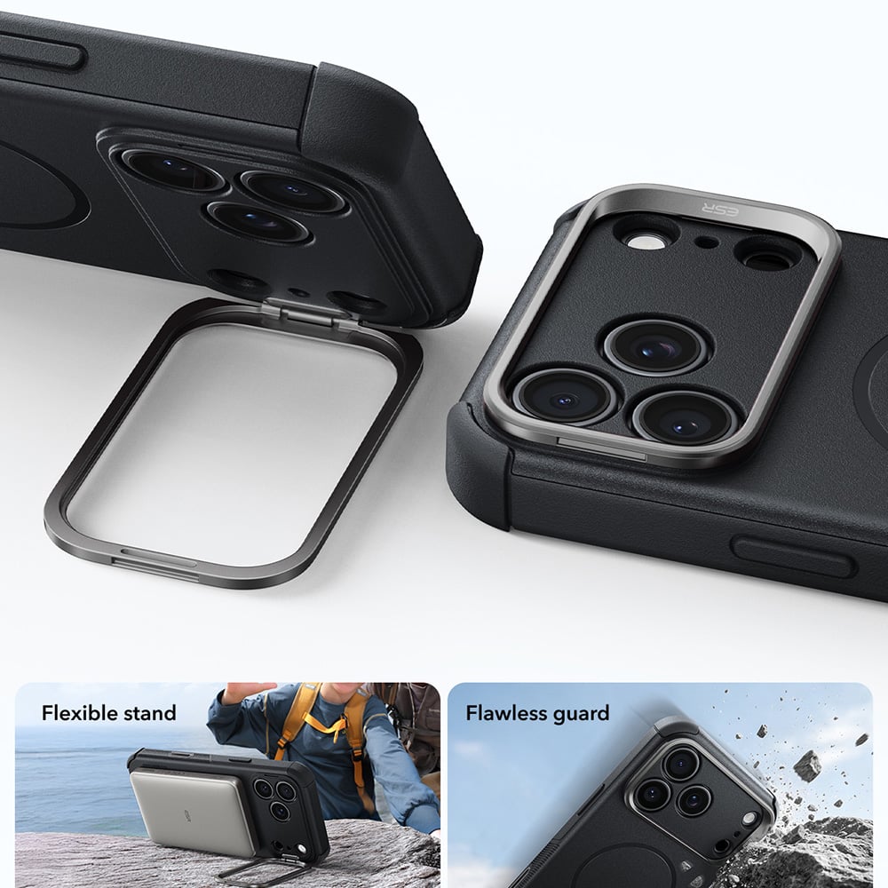 ESR Cyber Armor με βάση στήριξης iPhone 18 Pro Max / 17 Pro Max Μαύρο - Image 3