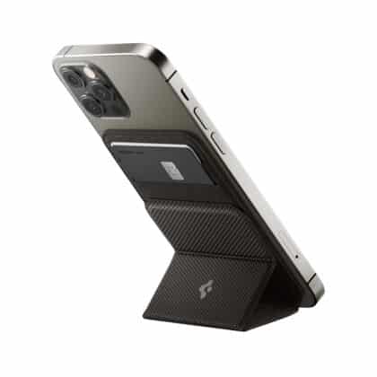 Spigen MagFit Smart Fold μαγνητικό πορτοφόλι σε γκρι χρώμα