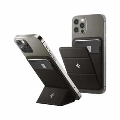 Spigen MagFit Smart Fold μαγνητικό πορτοφόλι σε γκρι χρώμα