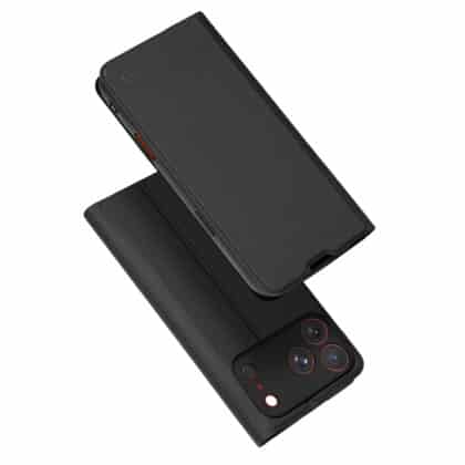 Μαύρη θήκη τύπου βιβλίο Techsuit Magskin Book για Apple iPhone 18 Pro Max