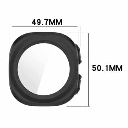 Μαύρη θήκη Techsuit Defense360 Pro για Samsung Galaxy Watch Ultra 2 με προστατευτικό οθόνης